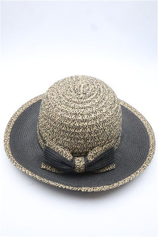 כובע קש מעוצב עם פפיון-OS