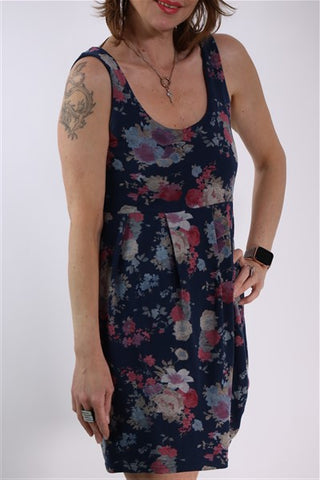 שלה פרחונית בכחול- M שלה פרחונית בכחול- M