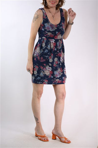 שלה פרחונית בכחול- M שלה פרחונית בכחול- M