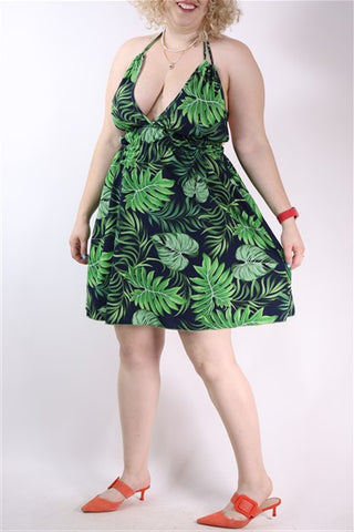 שמלה  טרופית - M-L שמלה  טרופית - M-L