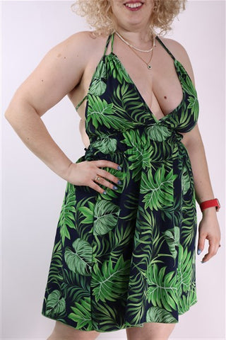 שמלה  טרופית - M-L שמלה  טרופית - M-L