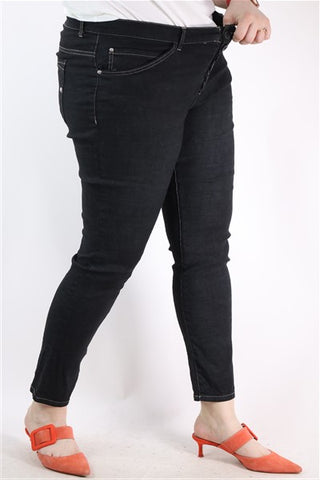 מכנסי סקיני SACK'S בשחור- L-XL