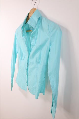 חולצה מכופתרת בטורקיז-XS-S חולצה מכופתרת בטורקיז-XS-S