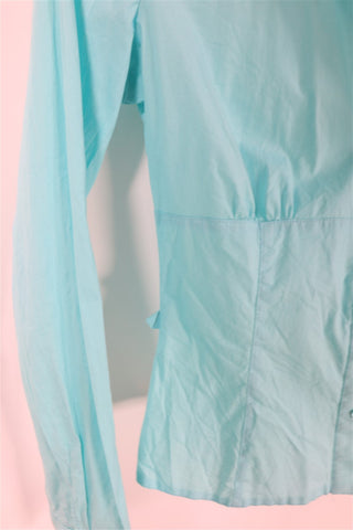 חולצה מכופתרת בטורקיז-XS-S חולצה מכופתרת בטורקיז-XS-S