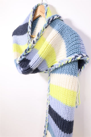 צעיף צמרי בגוונים פסטליים -OS צעיף צמרי בגוונים פסטליים -OS