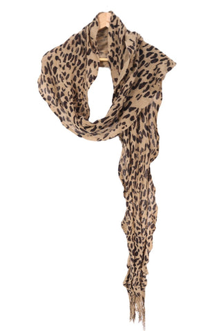 צעיף כיווצים מנומר בחום-OS צעיף כיווצים מנומר בחום-OS