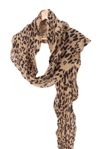 צעיף כיווצים מנומר בחום-OS צעיף כיווצים מנומר בחום-OS