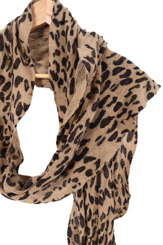 צעיף כיווצים מנומר בחום-OS צעיף כיווצים מנומר בחום-OS