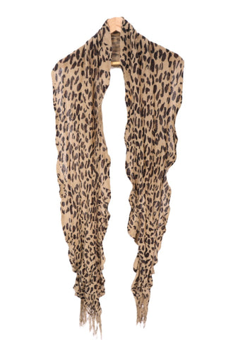 צעיף כיווצים מנומר בחום-OS צעיף כיווצים מנומר בחום-OS