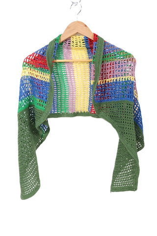 צעיף סרוג וינטיג  וצבעוני- OS צעיף סרוג וינטיג  וצבעוני- OS