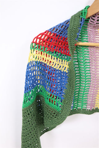 צעיף סרוג וינטיג  וצבעוני- OS צעיף סרוג וינטיג  וצבעוני- OS