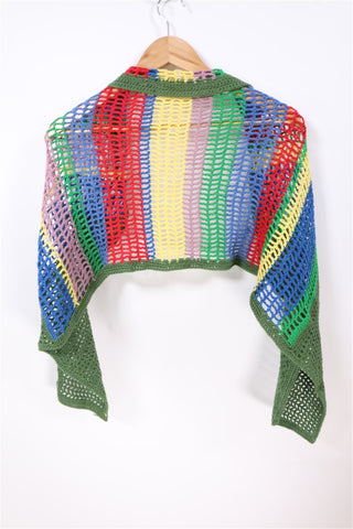 צעיף סרוג וינטיג  וצבעוני- OS צעיף סרוג וינטיג  וצבעוני- OS