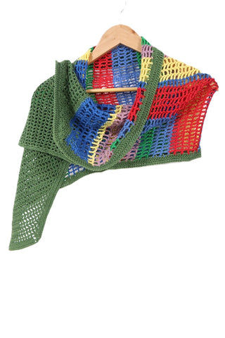 צעיף סרוג וינטיג  וצבעוני- OS צעיף סרוג וינטיג  וצבעוני- OS