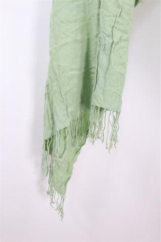 צעיף טבעי בגוון ירקרק מנטה-OS צעיף טבעי בגוון ירקרק מנטה-OS