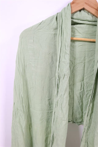 צעיף טבעי בגוון ירקרק מנטה-OS צעיף טבעי בגוון ירקרק מנטה-OS