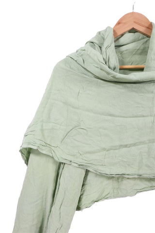 צעיף טבעי בגוון ירקרק מנטה-OS צעיף טבעי בגוון ירקרק מנטה-OS