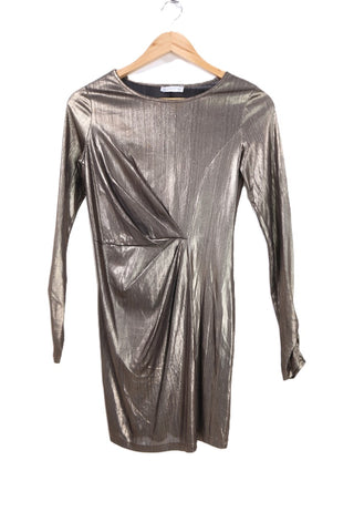 שמלה זהובה נחושת סקסית - XS שמלה זהובה נחושת סקסית - XS