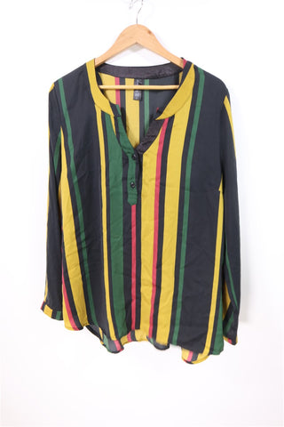 חולצת פסים נשפכת- L-XL חולצת פסים נשפכת- L-XL