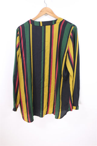 חולצת פסים נשפכת- L-XL חולצת פסים נשפכת- L-XL