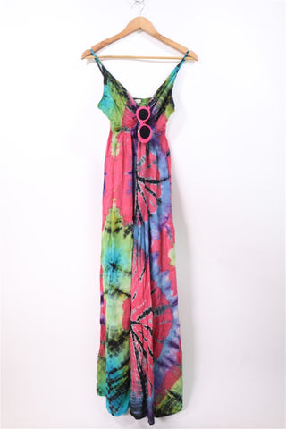 שמלה נשפכת בכתמי צבע-XS-M שמלה נשפכת בכתמי צבע-XS-M