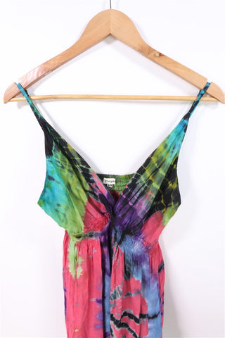 שמלה נשפכת בכתמי צבע-XS-M שמלה נשפכת בכתמי צבע-XS-M