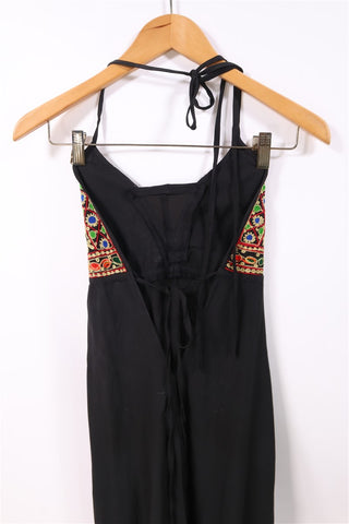 שמלה אתנית בשחור וזהב- S-M שמלה אתנית בשחור וזהב- S-M