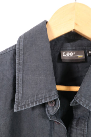 חולצה מכופתרת  LEE בשחור-L-XL חולצה מכופתרת  LEE בשחור-L-XL