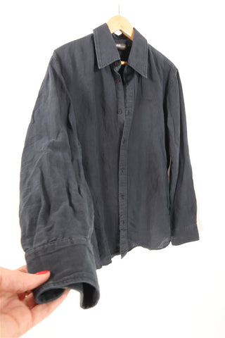 חולצה מכופתרת  LEE בשחור-L-XL חולצה מכופתרת  LEE בשחור-L-XL