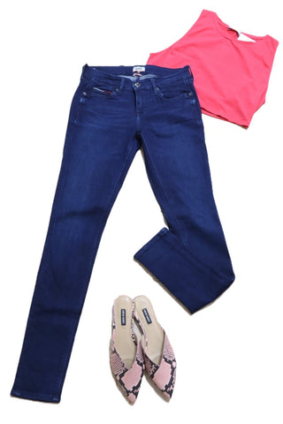 גינס TOMMY HILFIGER בכחול-S-M גינס TOMMY HILFIGER בכחול-S-M
