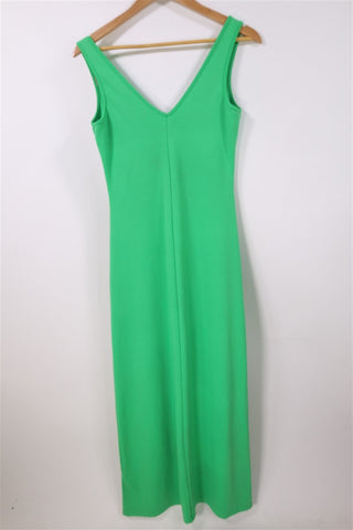 שמלת סטרצית ארוכה בירוק עז-S-M שמלת סטרצית ארוכה בירוק עז-S-M