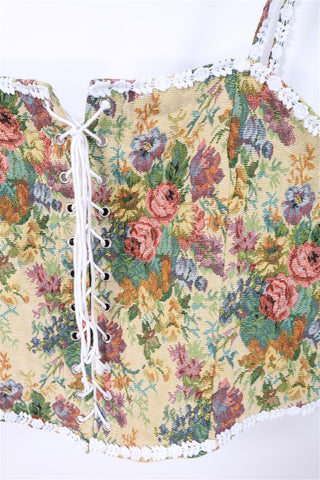 חולצת מחוך קשירה פרחוני-XL-XXL חולצת מחוך קשירה פרחוני-XL-XXL