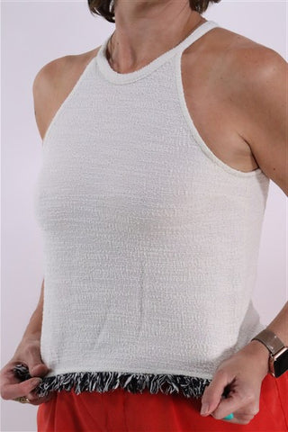 חולצת גופיה ZARA בלבן- XS-S