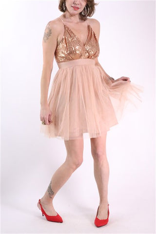 שמלת ערב פייטים בורוד- S-M שמלת ערב פייטים בורוד- S-M