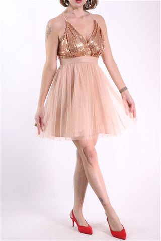 שמלת ערב פייטים בורוד- S-M שמלת ערב פייטים בורוד- S-M