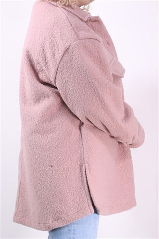 מעיל גקט חדש בסטייל צמר בורוד- XXL מעיל גקט חדש בסטייל צמר בורוד- XXL