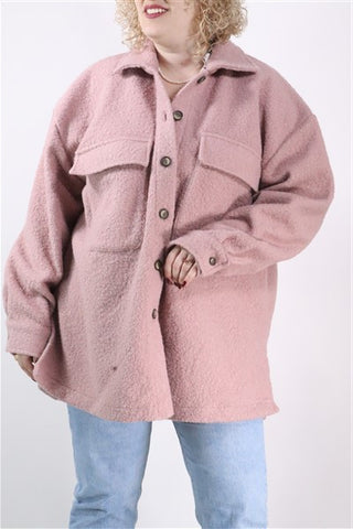 מעיל גקט חדש בסטייל צמר בורוד- XXL מעיל גקט חדש בסטייל צמר בורוד- XXL