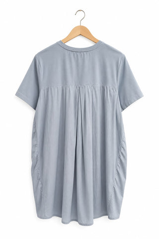 שמלת טריקו אוברסייז ZARA בתכלת-L-XL