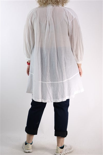 שמלת טוניקה בלבן- L-XL, תמונה 3