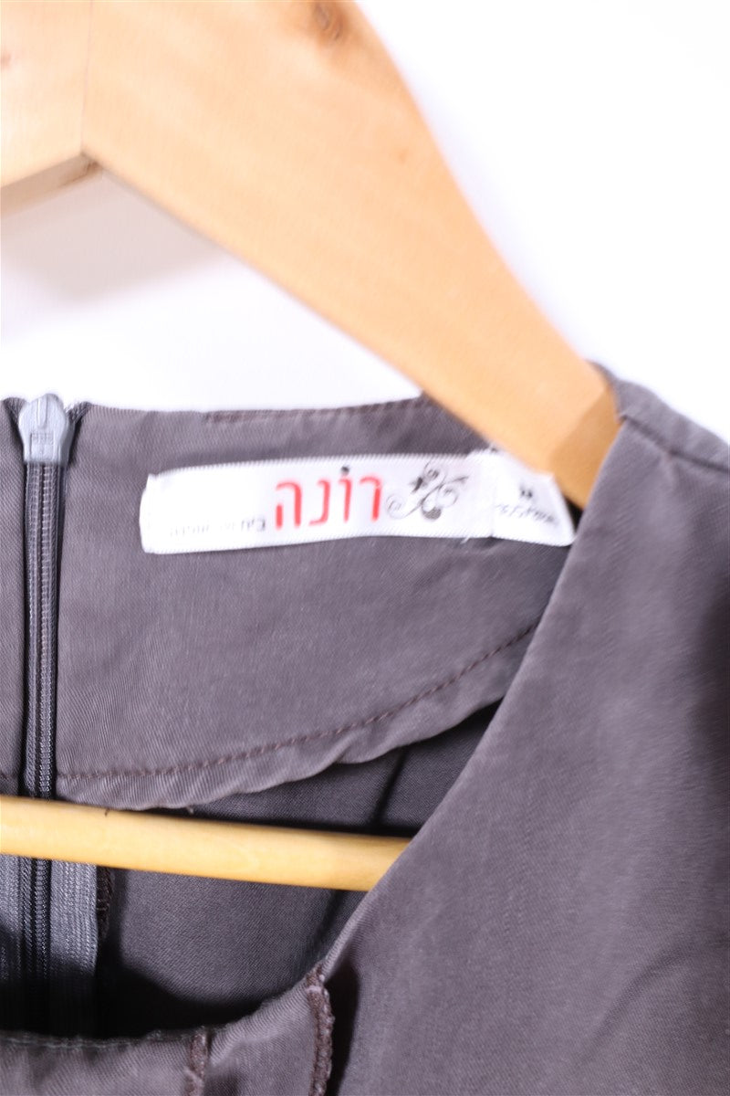 שמלה מעוצבת באפור – M, תמונה 4