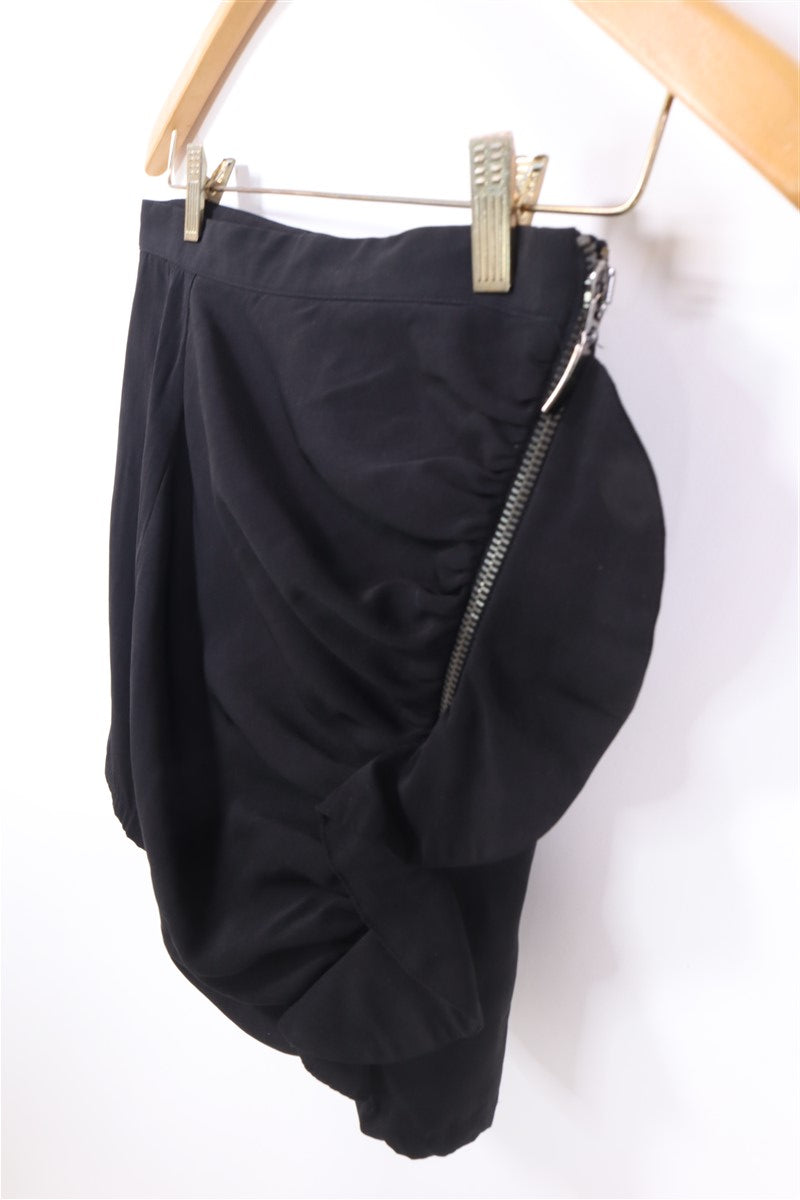חצאית מיני מעוצבת ZARA בשחור- XS, תמונה 3