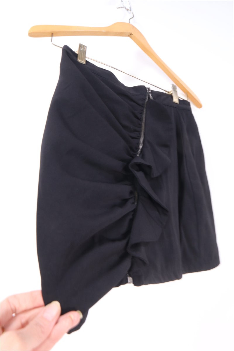 חצאית מיני מעוצבת ZARA בשחור- XS, תמונה 5