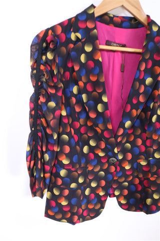 גקט מעוצב נקודות צבעוניות- S