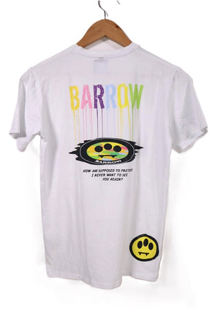 חולצת טי שרט מעוצבת BARROW בלבן- M