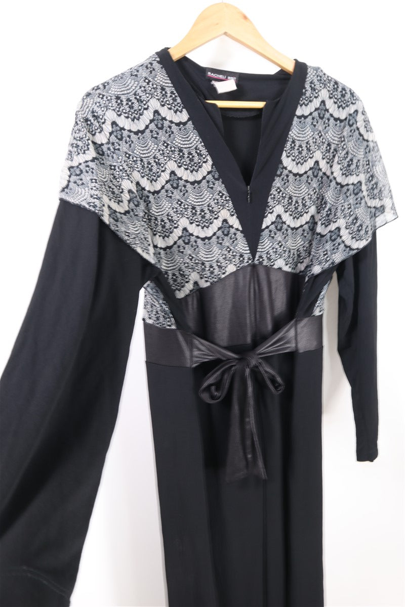 שמלת וינטיג אלגנטית בשחור בסטייל תחרה- L-XXL, תמונה 2