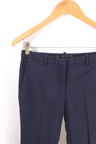 מכנסיים סיגר ZARA בכחול כהה-XS