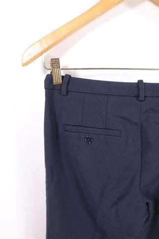 מכנסיים סיגר ZARA בכחול כהה-XS