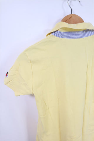 חולצה פולוTOMMY HILFIGER בצהוב- XS-M