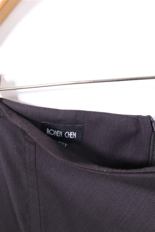 חצאית RONEN CHEN מעוצבת בשחור- S-M