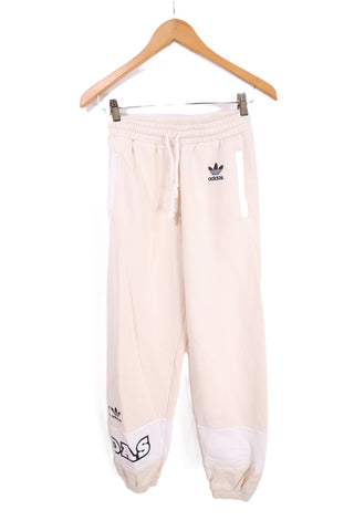 מכנסי טריקו ADIDAS בניוד ולבן- XS-S