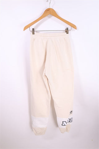 מכנסי טריקו ADIDAS בניוד ולבן- XS-S